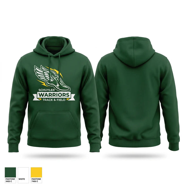 Hoodie, Schuyler High School, Track & Field, Teamtime, Team time, sublimation, custom sports apparel, team uniforms, spirit wear, spiritwear, sports uniforms, custom shirts, team store, custom team store, fundraiser sports, apparel fundraiser