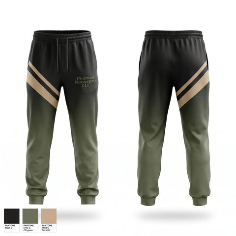 Sweatpants, Federal Recovery LLC, Marines, Teamtime, Team time, sublimation, custom sports apparel, team uniforms, spirit wear, spiritwear, sports uniforms, custom shirts, team store, custom team store, fundraiser sports, apparel fundraiser