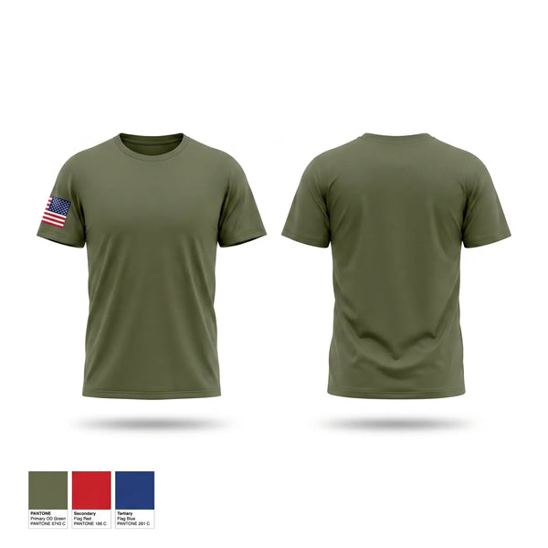 Old School Cotton Feel Shirt, J.W Nixon JROTC mustangs, Army, Teamtime, Team time, sublimation, custom sports apparel, team uniforms, spirit wear, spiritwear, sports uniforms, custom shirts, team store, custom team store, fundraiser sports, apparel fundraiser