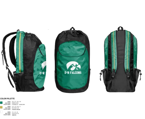 Gear Bag, D-R Falcons, , Teamtime, Team time, sublimation, custom sports apparel, team uniforms, spirit wear, spiritwear, sports uniforms, custom shirts, team store, custom team store, fundraiser sports, apparel fundraiser