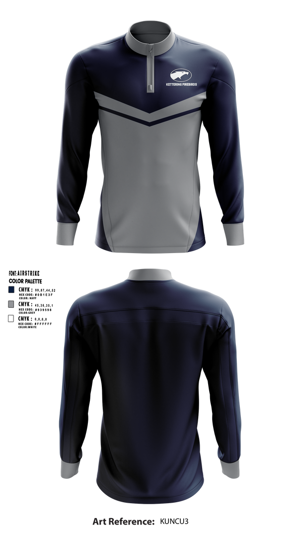 Quarter Zip Jacket, Kettering Firebirds, , Teamtime, Team time, sublimation, custom sports apparel, team uniforms, spirit wear, spiritwear, sports uniforms, custom shirts, team store, custom team store, fundraiser sports, apparel fundraiser