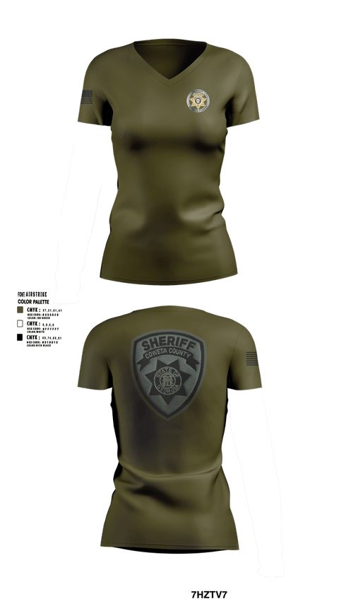 Womens Short Sleeve Vneck Shirt, School Resource Officer, Police, Teamtime, Team time, sublimation, custom sports apparel, team uniforms, spirit wear, spiritwear, sports uniforms, custom shirts, team store, custom team store, fundraiser sports, apparel fundraiser