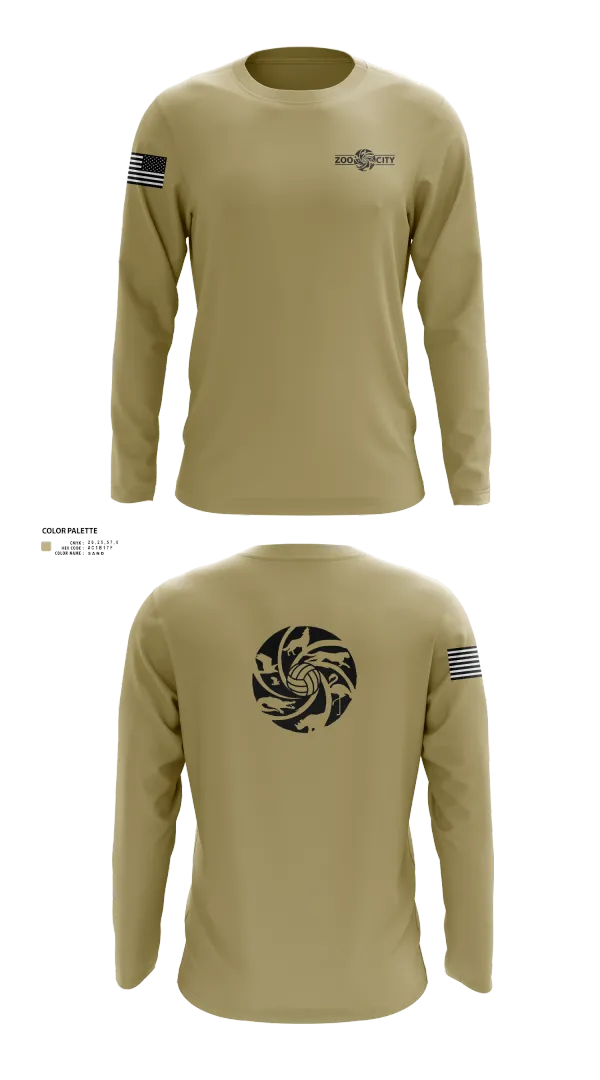 Long Sleeve Performance Shirt, Zoo City, Women's Volleyball, Teamtime, Team time, sublimation, custom sports apparel, team uniforms, spirit wear, spiritwear, sports uniforms, custom shirts, team store, custom team store, fundraiser sports, apparel fundraiser
