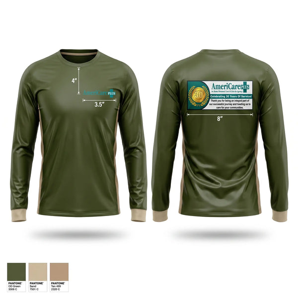 Long Sleeve Performance Shirt, Americare Plus, , Teamtime, Team time, sublimation, custom sports apparel, team uniforms, spirit wear, spiritwear, sports uniforms, custom shirts, team store, custom team store, fundraiser sports, apparel fundraiser