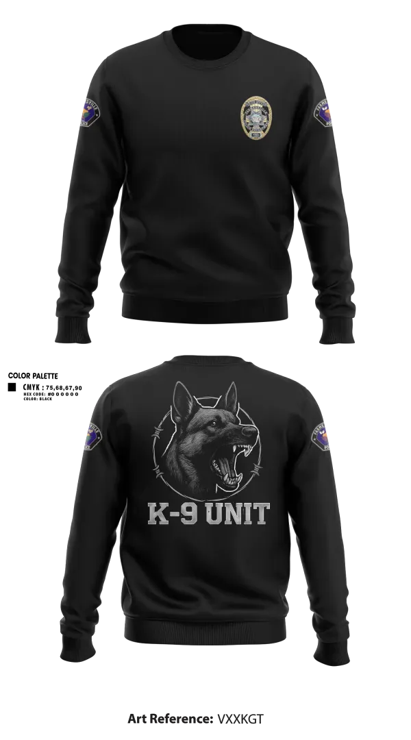 Crew Neck Sweatshirt, Farmersville PD, Police, Teamtime, Team time, sublimation, custom sports apparel, team uniforms, spirit wear, spiritwear, sports uniforms, custom shirts, team store, custom team store, fundraiser sports, apparel fundraiser