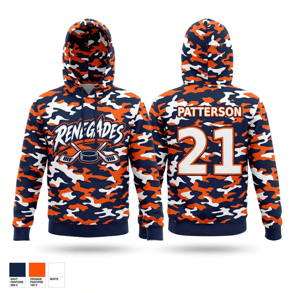 Hoodie, Renegades, Ice Hockey, Teamtime, Team time, sublimation, custom sports apparel, team uniforms, spirit wear, spiritwear, sports uniforms, custom shirts, team store, custom team store, fundraiser sports, apparel fundraiser