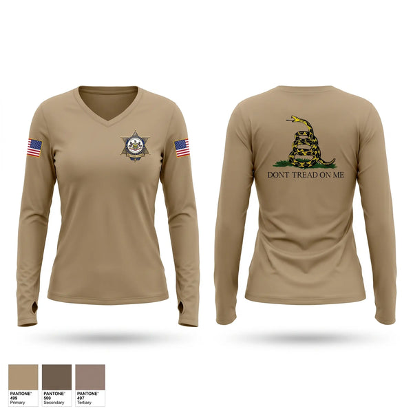 Womens Long Sleeve Vneck Shirt, Pennsylvania State Constable, Police, Teamtime, Team time, sublimation, custom sports apparel, team uniforms, spirit wear, spiritwear, sports uniforms, custom shirts, team store, custom team store, fundraiser sports, apparel fundraiser