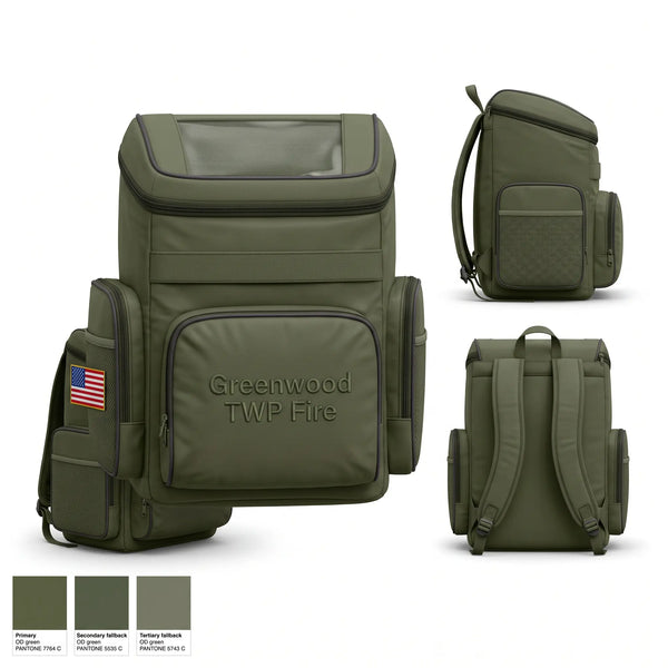 Gear Bag, Greenwood TWP Fire, Fire Department, Teamtime, Team time, sublimation, custom sports apparel, team uniforms, spirit wear, spiritwear, sports uniforms, custom shirts, team store, custom team store, fundraiser sports, apparel fundraiser