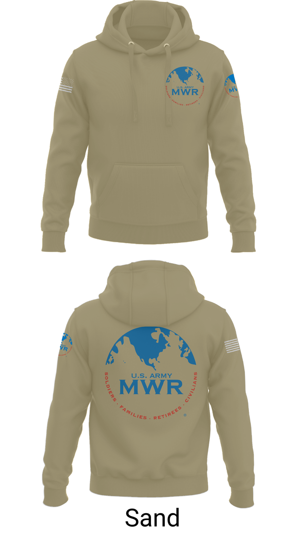 Hoodie, FAMILY AND MORALE, WELFARE AND RECREATION, , Teamtime, Team time, sublimation, custom sports apparel, team uniforms, spirit wear, spiritwear, sports uniforms, custom shirts, team store, custom team store, fundraiser sports, apparel fundraiser