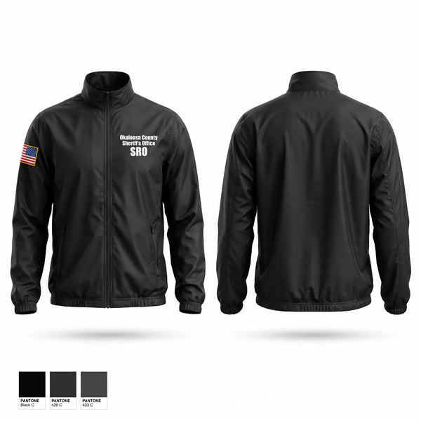 Windbreaker, Okaloosa County Sheriff’s Office SRO, Police, Teamtime, Team time, sublimation, custom sports apparel, team uniforms, spirit wear, spiritwear, sports uniforms, custom shirts, team store, custom team store, fundraiser sports, apparel fundraiser
