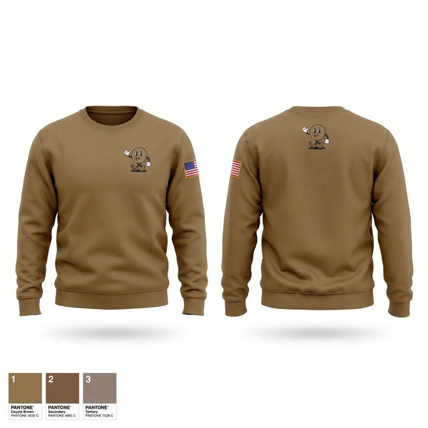 Crew Neck Sweatshirt, Bco 524 DSSB, Army, Teamtime, Team time, sublimation, custom sports apparel, team uniforms, spirit wear, spiritwear, sports uniforms, custom shirts, team store, custom team store, fundraiser sports, apparel fundraiser