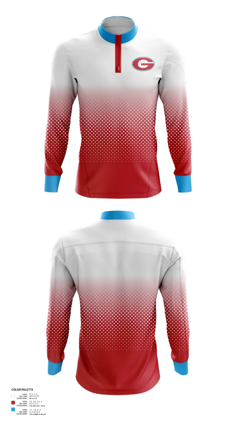 Quarter Zip Jacket, Granger Lancers Football, , Teamtime, Team time, sublimation, custom sports apparel, team uniforms, spirit wear, spiritwear, sports uniforms, custom shirts, team store, custom team store, fundraiser sports, apparel fundraiser