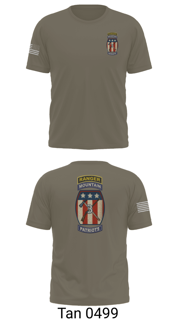 Old School Cotton Feel Shirt, 2-47 infantry 3rd BRG 10th MTN, Army, Teamtime, Team time, sublimation, custom sports apparel, team uniforms, spirit wear, spiritwear, sports uniforms, custom shirts, team store, custom team store, fundraiser sports, apparel fundraiser