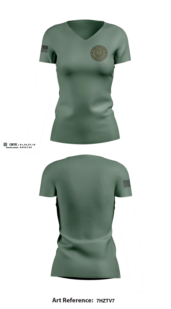 Womens Short Sleeve Vneck Shirt, LAUREL COUNTY SHERIFFS OFFICE, Police, Teamtime, Team time, sublimation, custom sports apparel, team uniforms, spirit wear, spiritwear, sports uniforms, custom shirts, team store, custom team store, fundraiser sports, apparel fundraiser