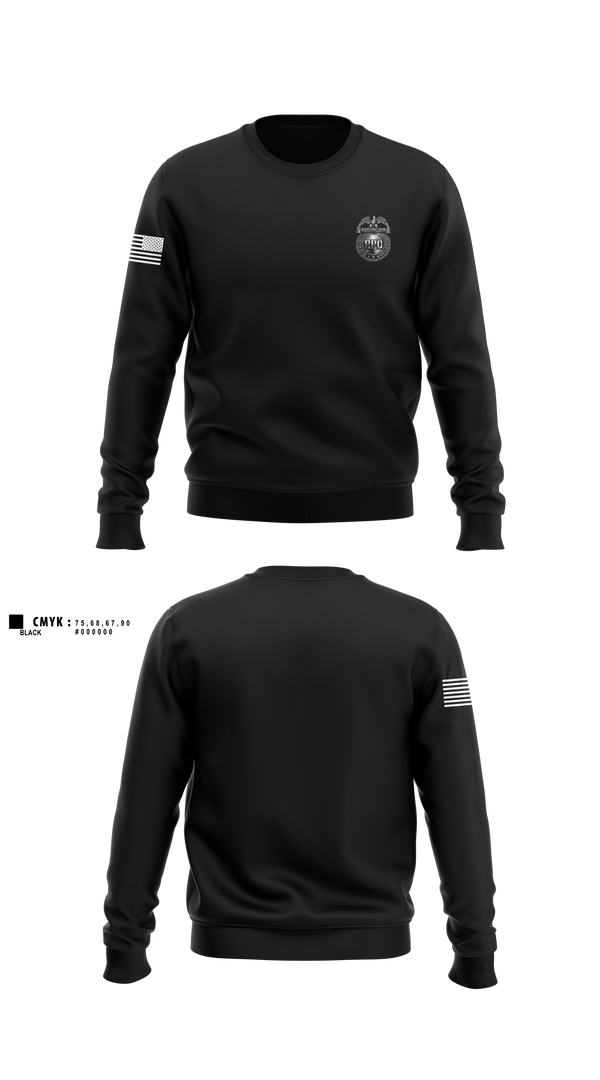 Crew Neck Sweatshirt, RPD, Police, Teamtime, Team time, sublimation, custom sports apparel, team uniforms, spirit wear, spiritwear, sports uniforms, custom shirts, team store, custom team store, fundraiser sports, apparel fundraiser