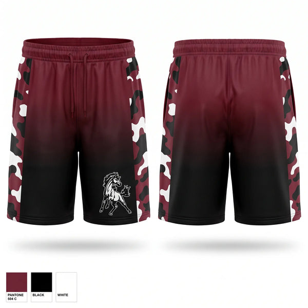 Athletic Shorts With Pockets, Mustangs, Women's Basketball, Teamtime, Team time, sublimation, custom sports apparel, team uniforms, spirit wear, spiritwear, sports uniforms, custom shirts, team store, custom team store, fundraiser sports, apparel fundraiser