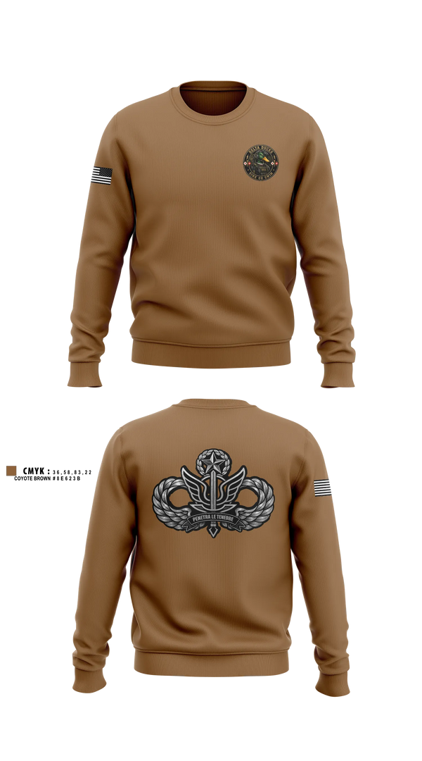 Crew Neck Sweatshirt, 112th SIG BN (SO)(A), Army, Teamtime, Team time, sublimation, custom sports apparel, team uniforms, spirit wear, spiritwear, sports uniforms, custom shirts, team store, custom team store, fundraiser sports, apparel fundraiser