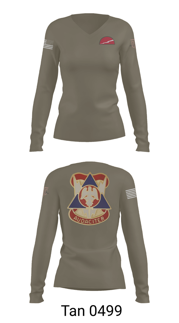 Womens Long Sleeve Vneck Shirt, 2 MCTD - 78th TD, , Teamtime, Team time, sublimation, custom sports apparel, team uniforms, spirit wear, spiritwear, sports uniforms, custom shirts, team store, custom team store, fundraiser sports, apparel fundraiser