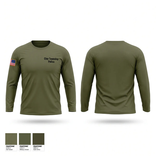 Long Sleeve Performance Shirt, Clay Township Police, Police, Teamtime, Team time, sublimation, custom sports apparel, team uniforms, spirit wear, spiritwear, sports uniforms, custom shirts, team store, custom team store, fundraiser sports, apparel fundraiser