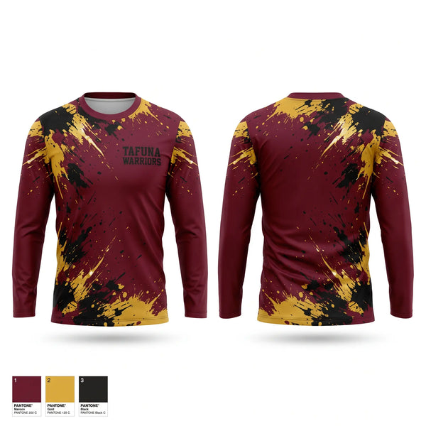 Long Sleeve Performance Shirt, TAFUNA WARRIORS, , Teamtime, Team time, sublimation, custom sports apparel, team uniforms, spirit wear, spiritwear, sports uniforms, custom shirts, team store, custom team store, fundraiser sports, apparel fundraiser