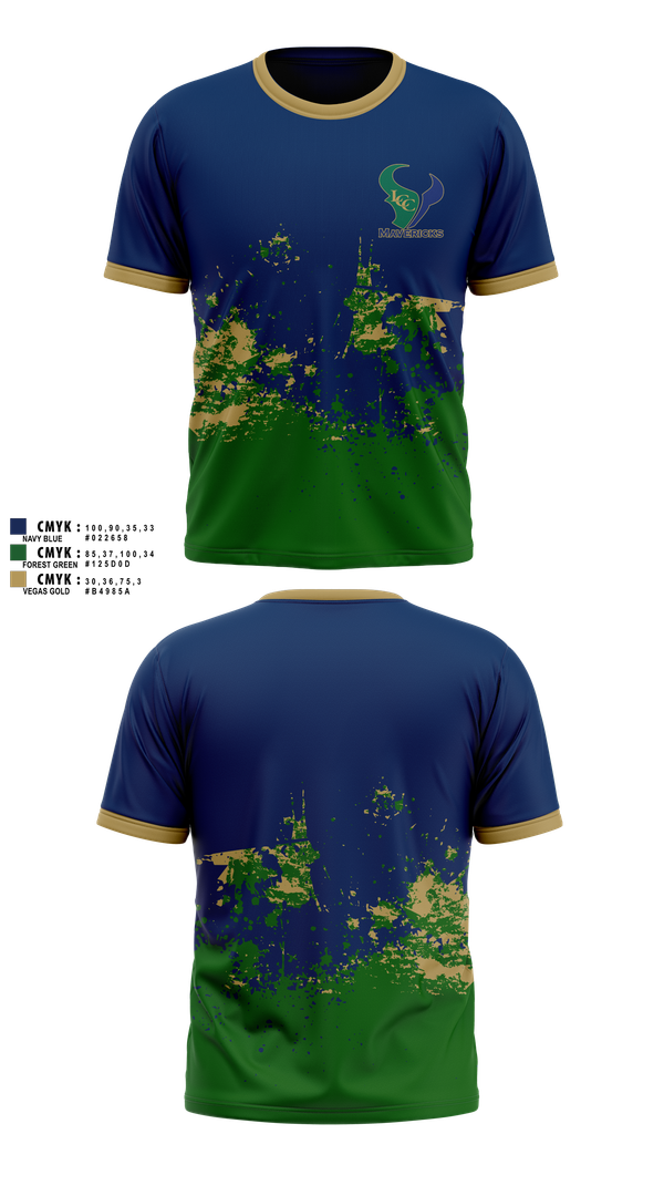 Short Sleeve Performance Shirt, La Costa Canyon Mavericks Football, , Teamtime, Team time, sublimation, custom sports apparel, team uniforms, spirit wear, spiritwear, sports uniforms, custom shirts, team store, custom team store, fundraiser sports, apparel fundraiser