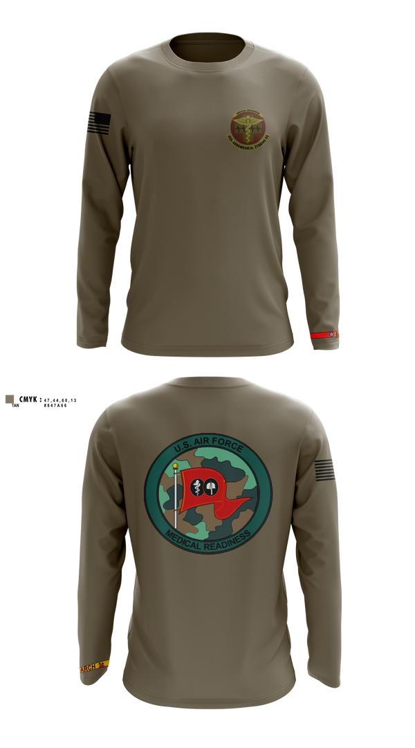 Long Sleeve Performance Shirt, 452 ASTS, Air Force, Teamtime, Team time, sublimation, custom sports apparel, team uniforms, spirit wear, spiritwear, sports uniforms, custom shirts, team store, custom team store, fundraiser sports, apparel fundraiser
