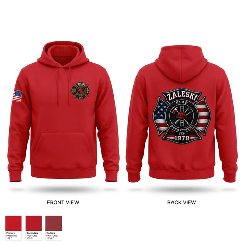 Hoodie, Zaleski fire department, Fire Department, Teamtime, Team time, sublimation, custom sports apparel, team uniforms, spirit wear, spiritwear, sports uniforms, custom shirts, team store, custom team store, fundraiser sports, apparel fundraiser