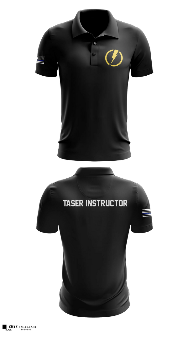 Short Sleeve Performance Polo, U.S. Capitol Police Taser Instructors, Police, Teamtime, Team time, sublimation, custom sports apparel, team uniforms, spirit wear, spiritwear, sports uniforms, custom shirts, team store, custom team store, fundraiser sports, apparel fundraiser