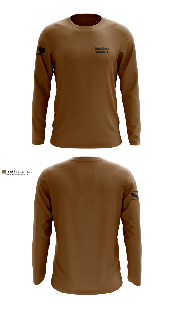 Long Sleeve Performance Shirt, 5th & Shady1st SFOD-D, Men's Lacrosse, Teamtime, Team time, sublimation, custom sports apparel, team uniforms, spirit wear, spiritwear, sports uniforms, custom shirts, team store, custom team store, fundraiser sports, apparel fundraiser