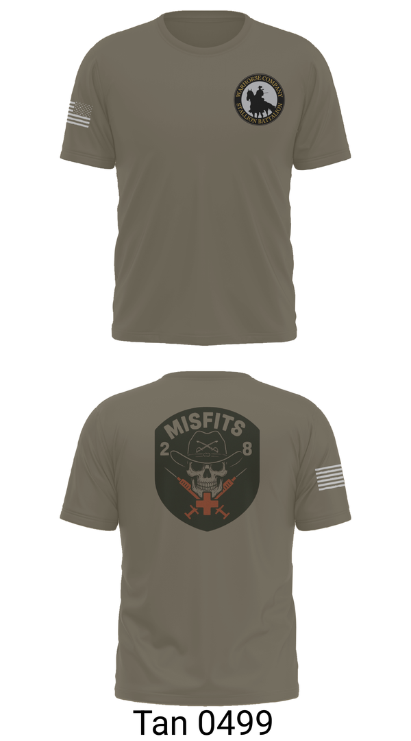 Old School Cotton Feel Shirt, 2-8 Cav, HHC, Medic Platoon, , Teamtime, Team time, sublimation, custom sports apparel, team uniforms, spirit wear, spiritwear, sports uniforms, custom shirts, team store, custom team store, fundraiser sports, apparel fundraiser