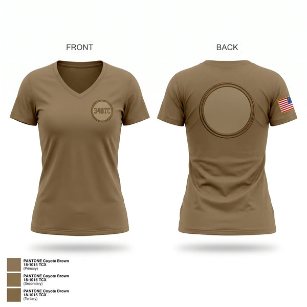 Womens Short Sleeve Vneck Shirt, 348TC, Army, Teamtime, Team time, sublimation, custom sports apparel, team uniforms, spirit wear, spiritwear, sports uniforms, custom shirts, team store, custom team store, fundraiser sports, apparel fundraiser