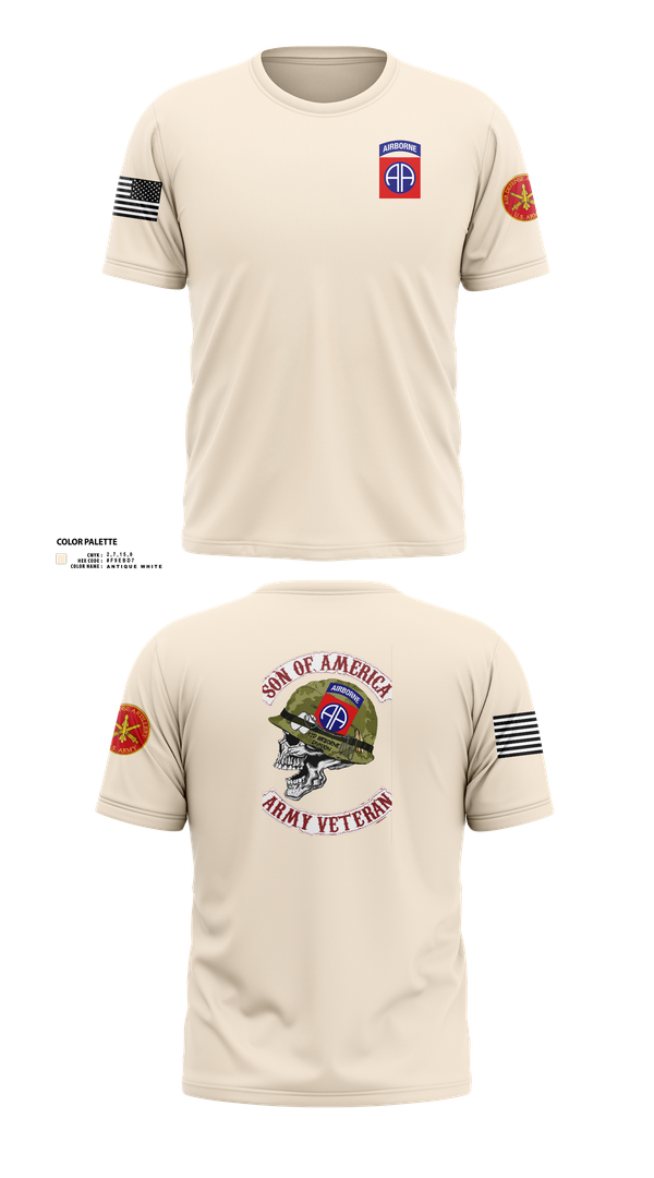 Short Sleeve Performance Shirt, 82d ABN DIV, , Teamtime, Team time, sublimation, custom sports apparel, team uniforms, spirit wear, spiritwear, sports uniforms, custom shirts, team store, custom team store, fundraiser sports, apparel fundraiser
