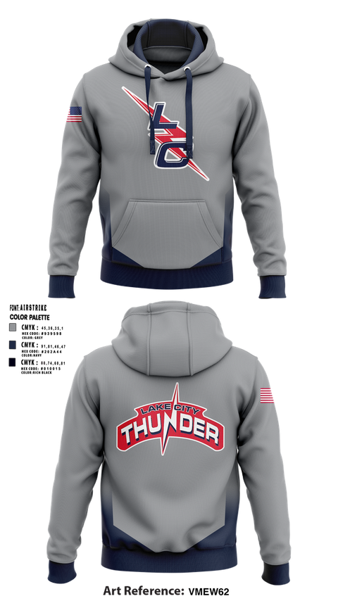 Hoodie, Lake City Thunder, Softball, Teamtime, Team time, sublimation, custom sports apparel, team uniforms, spirit wear, spiritwear, sports uniforms, custom shirts, team store, custom team store, fundraiser sports, apparel fundraiser
