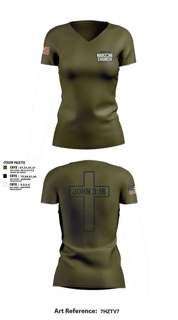 Womens Short Sleeve Vneck Shirt, Warzone Church, , Teamtime, Team time, sublimation, custom sports apparel, team uniforms, spirit wear, spiritwear, sports uniforms, custom shirts, team store, custom team store, fundraiser sports, apparel fundraiser