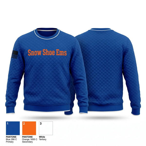 Crew Neck Sweatshirt, Snow Shoe Ems, EMS/EMT, Teamtime, Team time, sublimation, custom sports apparel, team uniforms, spirit wear, spiritwear, sports uniforms, custom shirts, team store, custom team store, fundraiser sports, apparel fundraiser