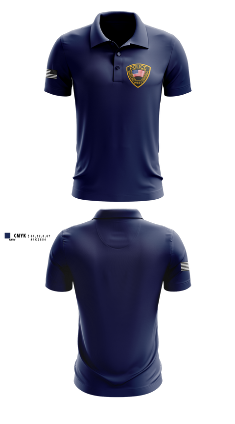 Short Sleeve Performance Polo, Wheeling Police Department, Police, Teamtime, Team time, sublimation, custom sports apparel, team uniforms, spirit wear, spiritwear, sports uniforms, custom shirts, team store, custom team store, fundraiser sports, apparel fundraiser