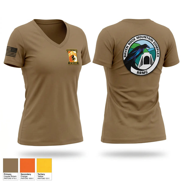 Womens Short Sleeve Vneck Shirt, 114th signal battalion, Army, Teamtime, Team time, sublimation, custom sports apparel, team uniforms, spirit wear, spiritwear, sports uniforms, custom shirts, team store, custom team store, fundraiser sports, apparel fundraiser