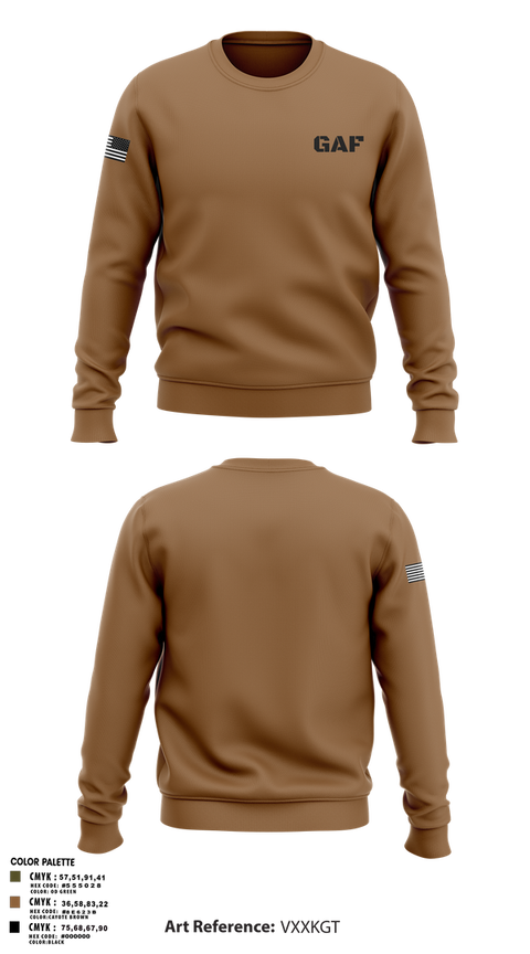 Crew Neck Sweatshirt, GAF, , Teamtime, Team time, sublimation, custom sports apparel, team uniforms, spirit wear, spiritwear, sports uniforms, custom shirts, team store, custom team store, fundraiser sports, apparel fundraiser