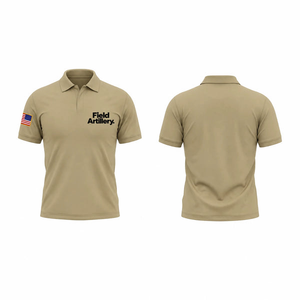 Short Sleeve Performance Polo, Field Artillery., Army, Teamtime, Team time, sublimation, custom sports apparel, team uniforms, spirit wear, spiritwear, sports uniforms, custom shirts, team store, custom team store, fundraiser sports, apparel fundraiser