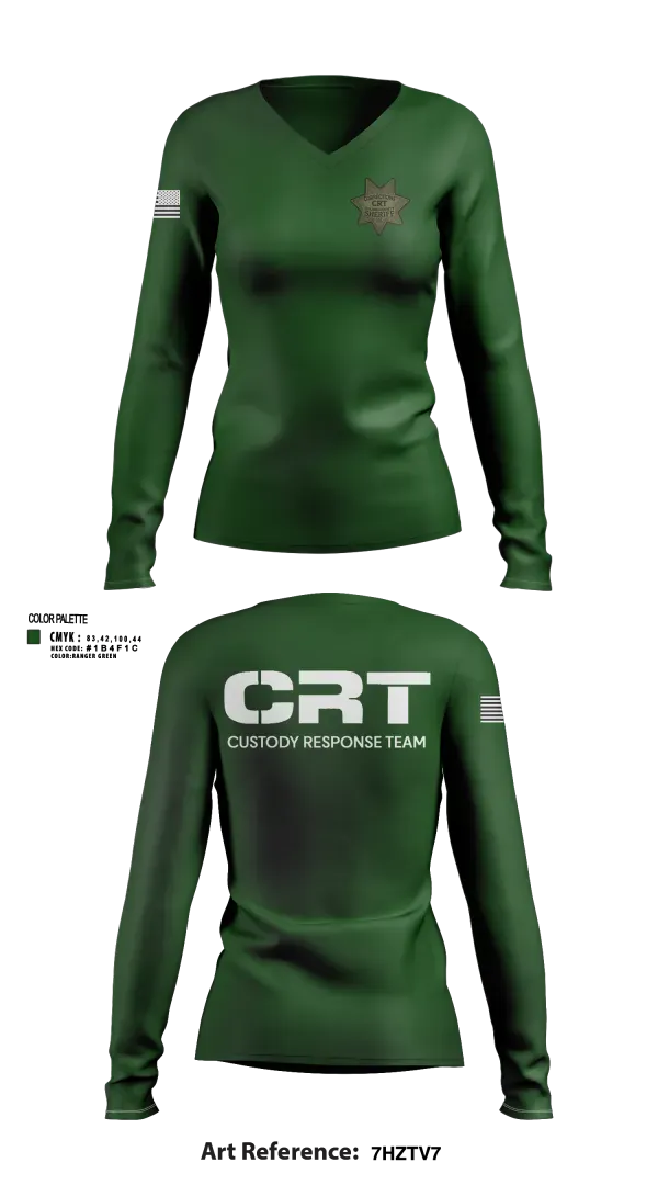 Womens Long Sleeve Vneck Shirt, Solano County Sheriff CRT, Police, Teamtime, Team time, sublimation, custom sports apparel, team uniforms, spirit wear, spiritwear, sports uniforms, custom shirts, team store, custom team store, fundraiser sports, apparel fundraiser