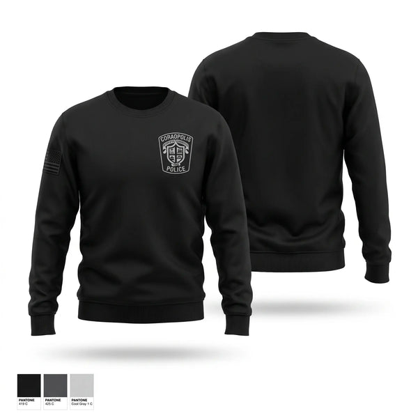 Crew Neck Sweatshirt, Coraopolis Police Department, Police, Teamtime, Team time, sublimation, custom sports apparel, team uniforms, spirit wear, spiritwear, sports uniforms, custom shirts, team store, custom team store, fundraiser sports, apparel fundraiser