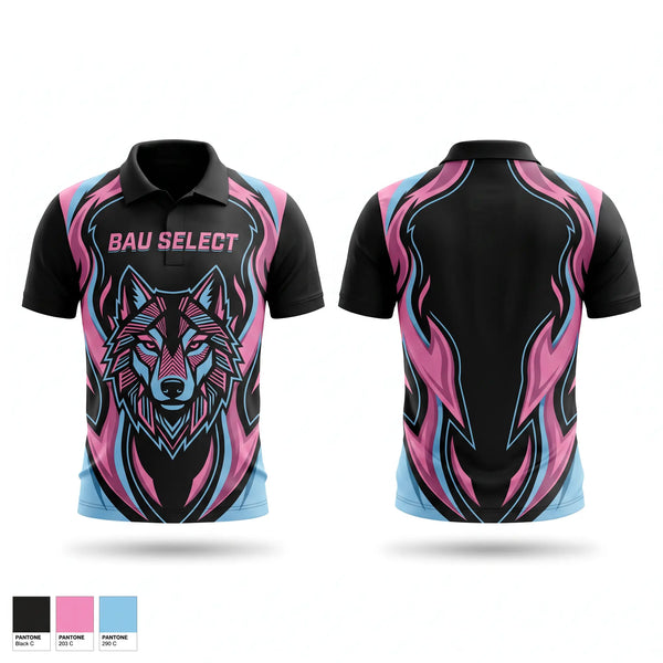 Short Sleeve Performance Polo, BAU SELECT, Men's Basketball, Teamtime, Team time, sublimation, custom sports apparel, team uniforms, spirit wear, spiritwear, sports uniforms, custom shirts, team store, custom team store, fundraiser sports, apparel fundraiser