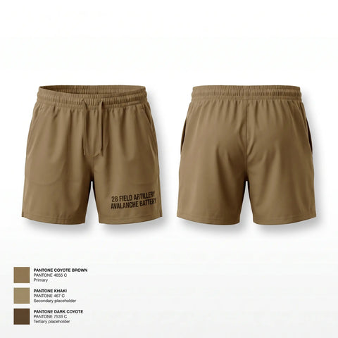 Athletic Shorts With Pockets, 2-8 field artillery avalanche battery, Army, Teamtime, Team time, sublimation, custom sports apparel, team uniforms, spirit wear, spiritwear, sports uniforms, custom shirts, team store, custom team store, fundraiser sports, apparel fundraiser