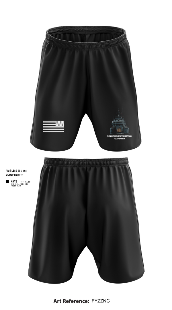 Athletic Shorts With Pockets, 97th Transportation Company, , Teamtime, Team time, sublimation, custom sports apparel, team uniforms, spirit wear, spiritwear, sports uniforms, custom shirts, team store, custom team store, fundraiser sports, apparel fundraiser