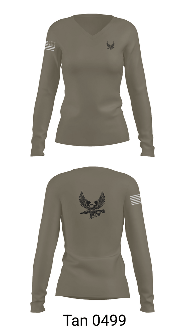 Womens Long Sleeve Vneck Shirt, Sutter County SED, Police, Teamtime, Team time, sublimation, custom sports apparel, team uniforms, spirit wear, spiritwear, sports uniforms, custom shirts, team store, custom team store, fundraiser sports, apparel fundraiser