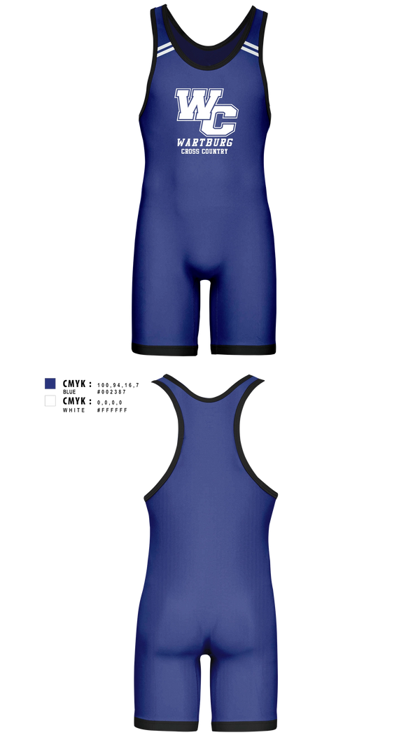 Wrestling Singlet, Wartburg Cross Country, Cross Country, Teamtime, Team time, sublimation, custom sports apparel, team uniforms, spirit wear, spiritwear, sports uniforms, custom shirts, team store, custom team store, fundraiser sports, apparel fundraiser