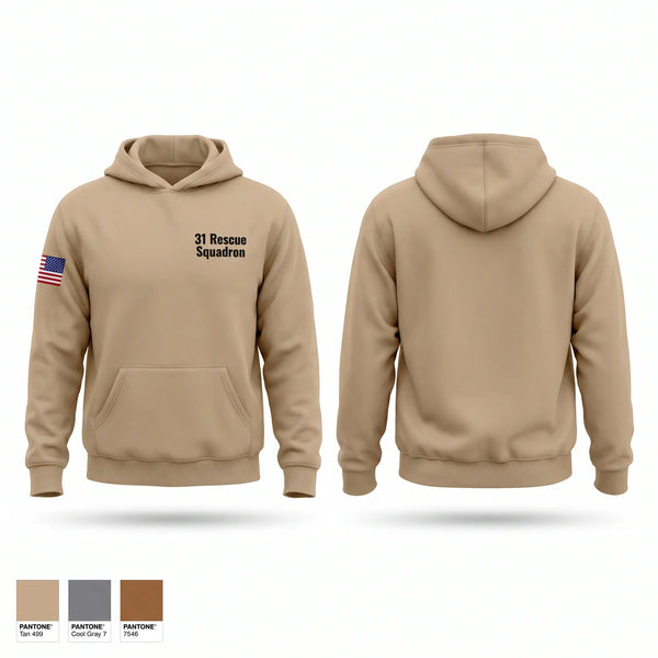 Hoodie, 31 Rescue Squadron, Air Force, Teamtime, Team time, sublimation, custom sports apparel, team uniforms, spirit wear, spiritwear, sports uniforms, custom shirts, team store, custom team store, fundraiser sports, apparel fundraiser