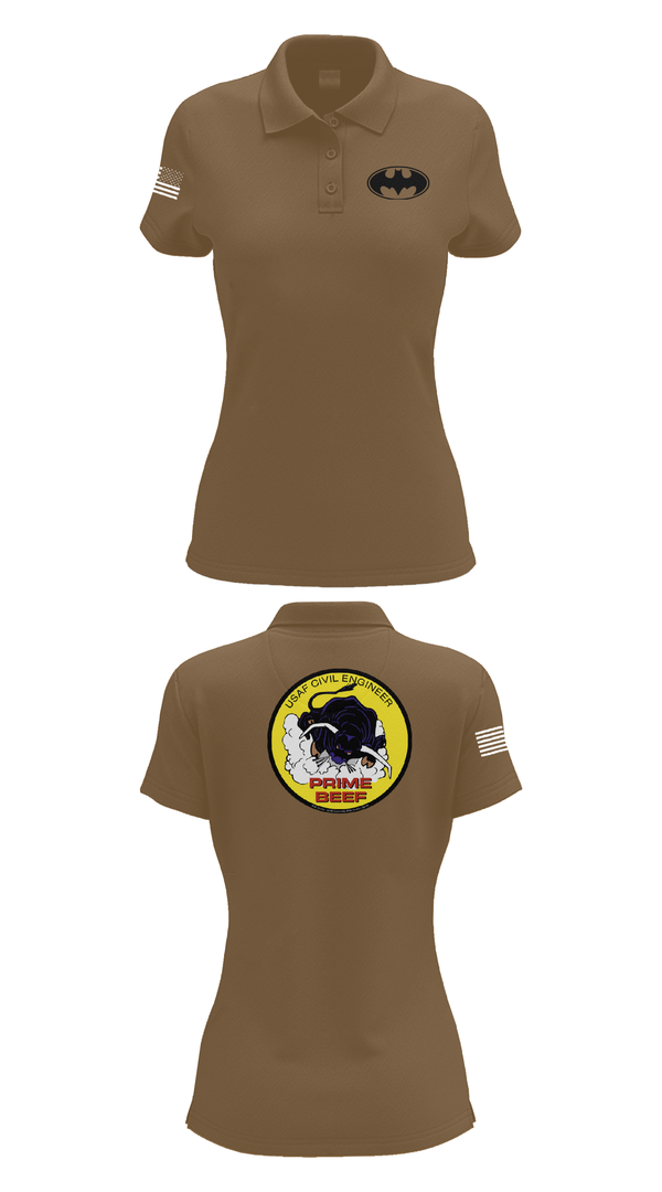 Womens Short Sleeve Performance Polo, 185th CES, Navy, Teamtime, Team time, sublimation, custom sports apparel, team uniforms, spirit wear, spiritwear, sports uniforms, custom shirts, team store, custom team store, fundraiser sports, apparel fundraiser