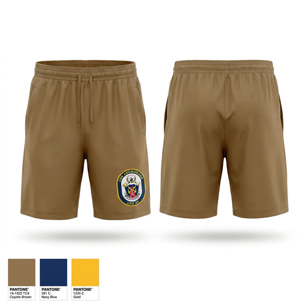 Athletic Shorts With Pockets, USS Anchorage, Navy, Teamtime, Team time, sublimation, custom sports apparel, team uniforms, spirit wear, spiritwear, sports uniforms, custom shirts, team store, custom team store, fundraiser sports, apparel fundraiser