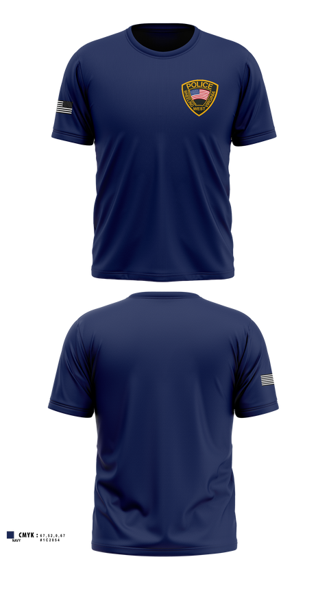 Short Sleeve Performance Shirt, Wheeling Police Department, Police, Teamtime, Team time, sublimation, custom sports apparel, team uniforms, spirit wear, spiritwear, sports uniforms, custom shirts, team store, custom team store, fundraiser sports, apparel fundraiser